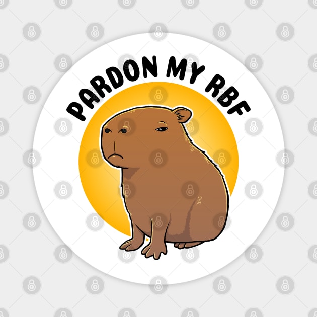 Pardon my RBF Capybara Magnet by capydays